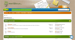 Desktop Screenshot of print3dforum.com